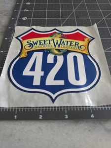SWEET WATER Brewing Co. 420 Sticker ~NEW! Craft Beer Brew Brewery Logo Decal - Picture 1 of 4