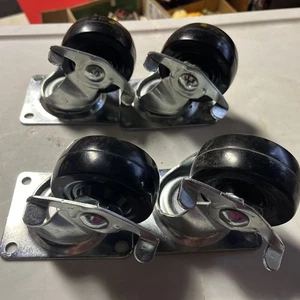 "Juego de 4 ruedas giratorias con frenos 3""" - Imagen 1 de 7