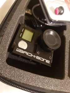 Ribcage-modified GoPro Hero4 BLACK w/ M12 Lens, LCD, BacPac, Remote, OG Lens - Picture 1 of 8