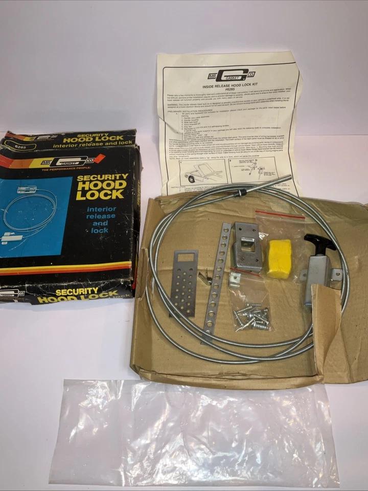 Cerradura de capó de seguridad Mr. Gasket # 6285 Hot Rod Rat Rod Chevy Ford Dodge de colección Foto 1 de 4