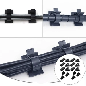  18 Pcs Kabelfixierclip Selbstklebende Kabelclips Stromkabel-Organizer - Afbeelding 1 van 12