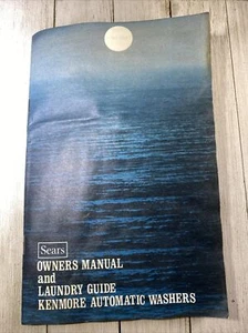 Vintage 1970s Sears Roebuck Kenmore Owner's Manual laundry Automatic Washers - Picture 1 of 6