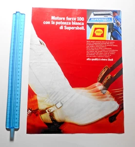 WERBUNG WERBUNG ITALIAN CLIPPING 1970 SHELL MOTOR FORCE 100 - Bild 1 von 1
