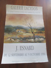Affiche d'Exposition Josette Esnard Galerie Lacydon 1996   63 cm sur 44 cm   330