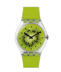 SWATCH BIKIWI Unisex Wristwatch - SUOK139 - Green - NWT - Picture 1 of 4