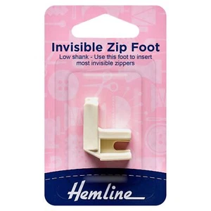 Invisible Zip Foot by Hemline - Use this to fasten most Invisible Zippers H162 - Picture 1 of 1