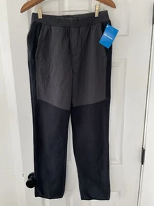 Columbia XL Youth 18/20 Fleece Pants Boys Girls Black Gray NWT NEW - Picture 1 of 3