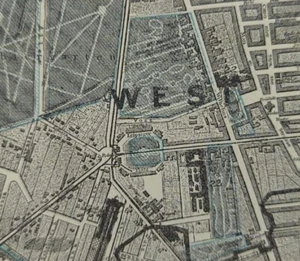 Vintage 1892 BERLIN GERMANY Map 14"x11" Old Antique Original NICHOLAS QUARTER - Picture 1 of 10