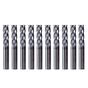 10Pcs 4 Flute 5/16" x13/16" x2-1/2" End Mills Solid Carbide AlTiN Coated CNC Bit - Picture 1 of 10