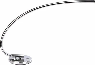 16 in. Chrome Integrated LED Task Desk Lamp College Dorm Office JONATHAN Y Faye - Image 1 of 4