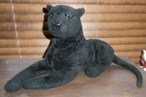 Peluche pantera nera Tiger Tale Toys sdraiato peluche 14" - Foto 1 di 5
