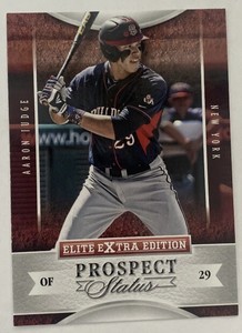 2015 Panini Elite Extra Edition Aaron Judge #1 Prospect Status Yankees Rookie