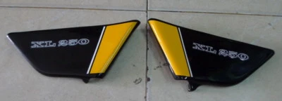 FUNDA HONDA VINTAGE ENDURO XL250 LADO IZQUIERDO Y DERECHO negro amarillo nueva Foto 1 de 4