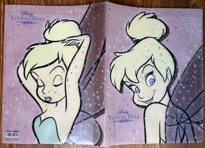 TRILLI CAMPANELLINO TINKER BELL DOCUMENT FILE DISNEY JAPAN CARTELLINA PLASTICA - Immagine 1 di 4