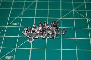Tonka (50pcs) 1/8" Dia. X 5/32" long, Semi Tubular Rivets MADE IN USA Toy Parts - Picture 1 of 1