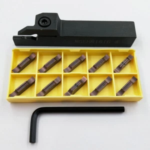 MGEHR1616-4 Drehmaschine Drehwerkzeughalter Nutenschneidhalter + 10 Stck. MGGN400-JM - Bild 1 von 7