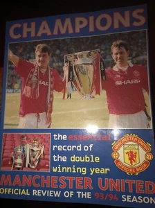 Manchester United, Champions Double Winner 93/94 Brand New Book Official Review - Picture 1 of 12