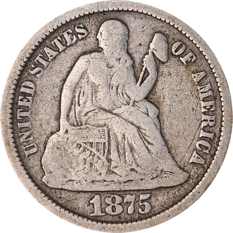 1875-S Seated Liberty Dime Great Deals From The Executive Coin Company Cover