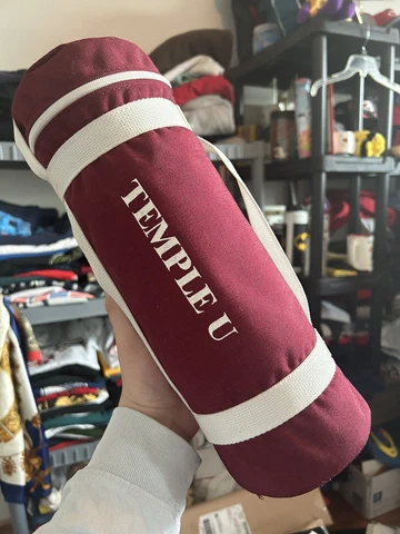 Vintage 80s Temple University Owls Insulated Can Carrier Cover