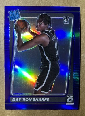 Day’Ron Sharpe 2021-22 Purple Optic Prizm Rated Rookie Nets - Image 1 of 2