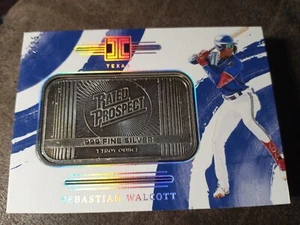 2024 Panini Impeccable Sebastian Walcott #/25 Silver Prospect Rookie RC Rangers - Picture 1 of 2