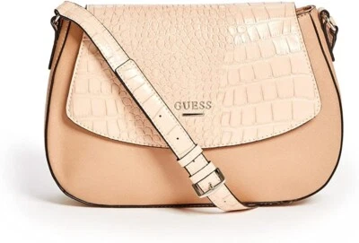 Bolso de sillín para mujer GUESS Kingsville con relieve de cocodrilo Foto 1 de 3