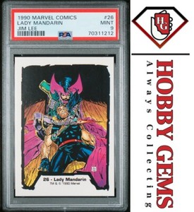 WOLVERINE PSA 9 1990 Marvel Comic Images Jim Lee Lady Mandarin #26