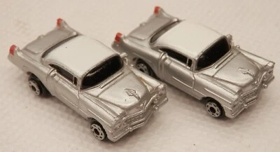 Micro Machines 1954 Cadillac Coupe Pair Silver '54 Caddy - Image 1 of 2
