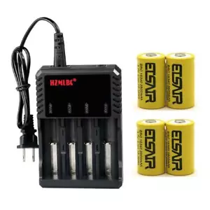 ETSAIR 16340 Battery 2800mAh RCR123A Rechargeable 3.7V Cell Batteries Lot - Picture 1 of 36