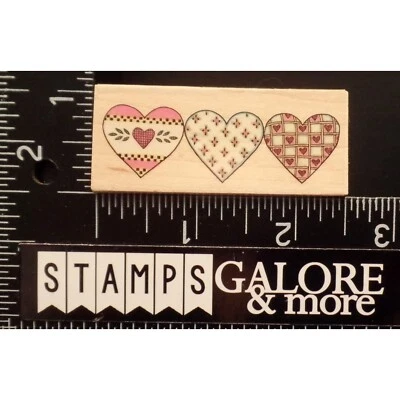 All Night Media Rubber Stamps 405E COUNTRY HEART BORDER VALENTINES LOVE #T35 - Image 1 of 2