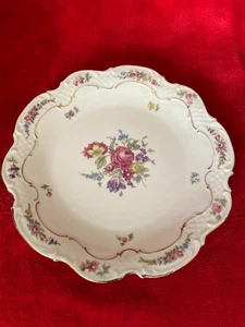 Plato de servir BAVARIA plato decorativo flores borde dorado 31,5 cm - Imagen 1 de 7