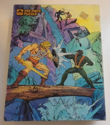 He Man Masters of the Universe 200 Piece Complete Jigsaw Puzzle 1985 Golden - Image 1 of 2