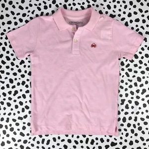 J.CREW CREWCUTS NEW Boys' Pink Critter Polo 100% Cotton Shirt MEDIUM BO067 - Picture 1 of 7