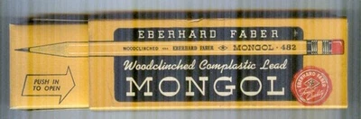 Vintage Eberhard Faber Box of 12 Mongol #482 Pencils 3H New in Slide Box 1960's - Image 1 of 4
