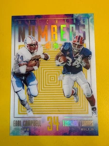 67867 2017 Panini Illusions Matching Numbers #6 Earl Campbell/Thurman Thomas - Bild 1 von 3