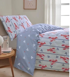 Lobster Reversible Single Duvet Set - Picture 1 of 3