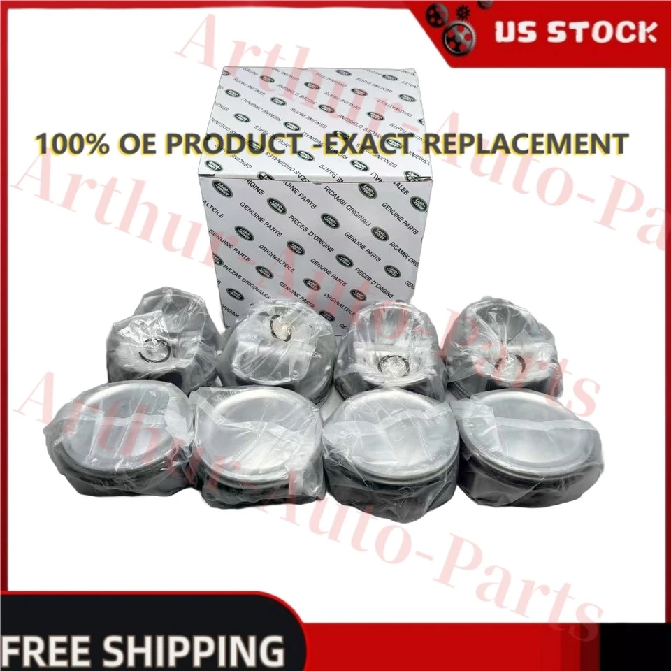STD Pistons&Rings Set Fits Land Rover Range Rover Sport,Jaguar XJ AJ133 5.0 V8 Foto 1 de 4