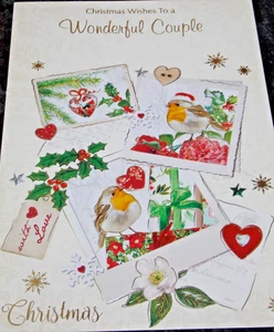 Wonderful Couple Christmas Card. (CWC6) - Picture 1 of 3