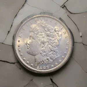 1897-P Morgan Silver Dollar "Fine" Nice Eye Appeal Nice Strike. - Picture 1 of 2
