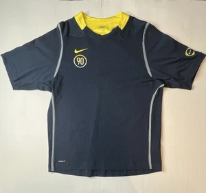 Nike Fit Dry Total 90 Soccer Shirt Jersey Men’s Large Blue Yellow - Picture 1 of 11