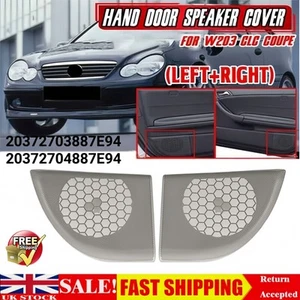 For MERCEDES C-CLASS Coupe CL203 RH&LH Door Speaker Grille Cover Trim Grey UK* - Picture 1 of 18