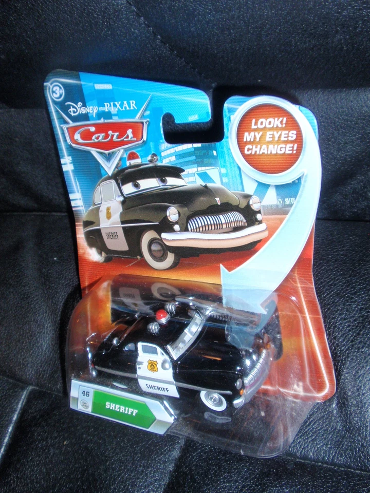 2010 Disney Pixar Cars Lenticular Eyes #46 SHERIFF Skyline - Image 1 of 1