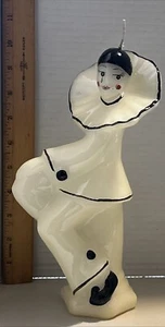 Pierrot Art Deco Clown Candle Unused Rare Collectible(BZ6) - Picture 1 of 7