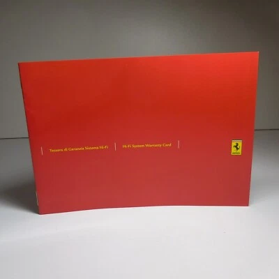 Conditions Of Warranty Catalogue 2006 FERRARI F430 Spider F1 Modena Italy N6759 - Image 1 of 4