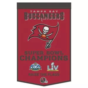 Tampa Bay Buccaneers NFL 24" x 38" bestickt Wolle Super Bowl Banner Wincraft - Bild 1 von 1