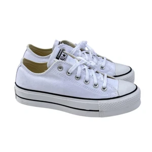 Converse Women's Chuck Taylor All Star Lift Casual Sneakers W9.5 White/Black - Picture 1 of 5