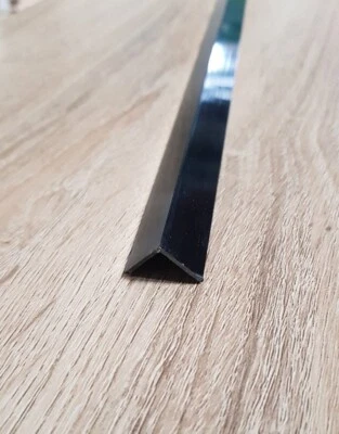 PROFILI IN PVC NERO ANGOLARE L 15X15X1 DA MT. 2 - Immagine 1 di 2