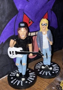 RARE Vintage 1991 Saturday Night Live Wayne's World Figures-Wayne & Garth 4" - Picture 1 of 6