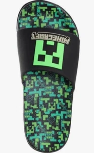 Minecraft Boys Slides Size 7 NEW w Minecraft Box - Picture 1 of 3