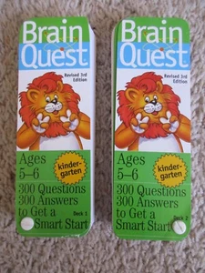 Brain Quest Preschool Ages 5-6 Deck One & Deck Two - Picture 1 of 1